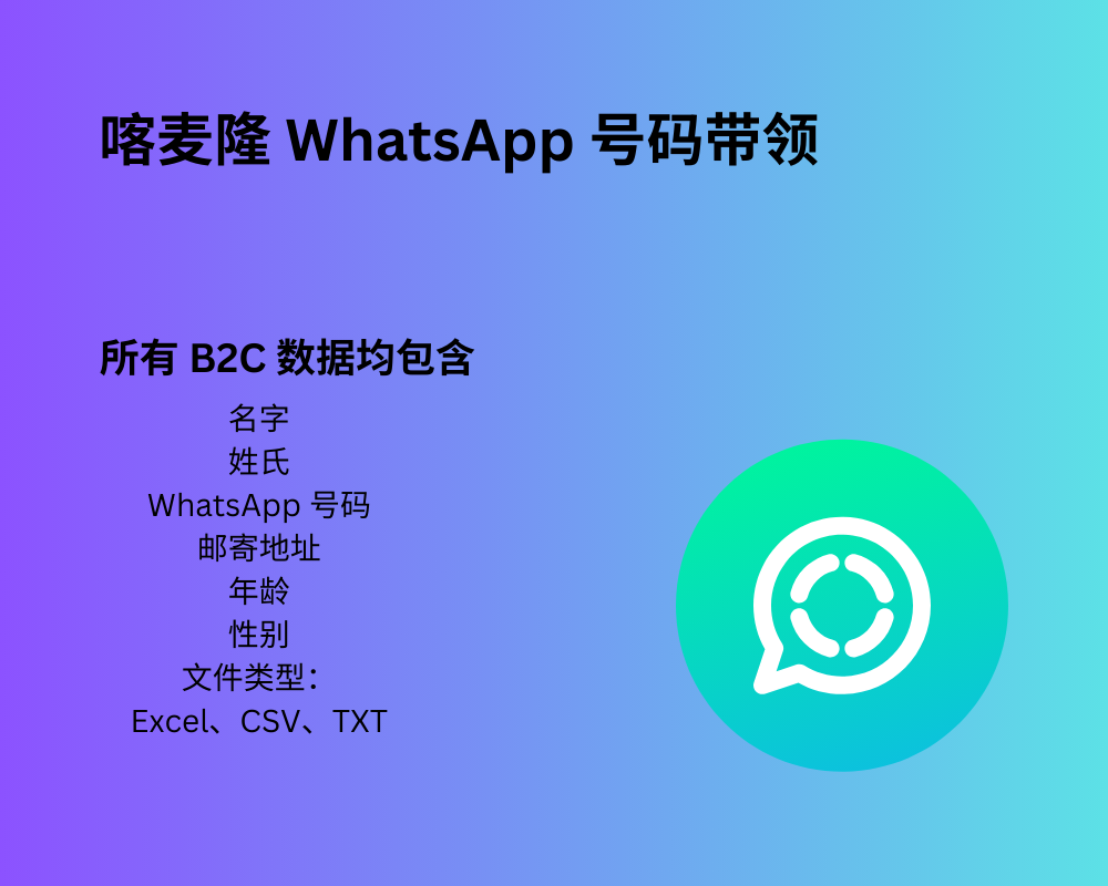 喀麦隆 WhatsApp 号码带领