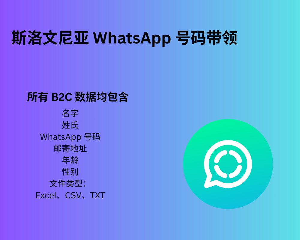 斯洛文尼亚 WhatsApp 号码线索