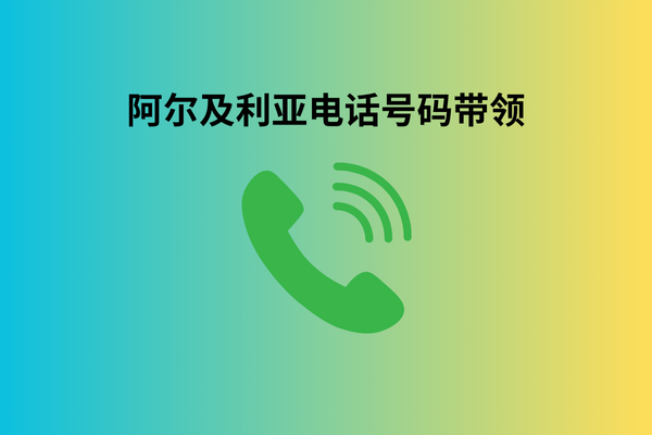 阿尔及利亚电话号码带领